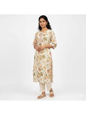 Linen and Linens Fall into Happiness Tunic - Size Medium